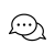 Image of two speech bubbles on top of each other with three horizontal dots on the one in front.